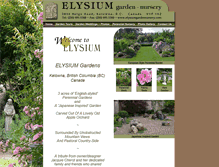 Tablet Screenshot of elysiumgardennursery.com